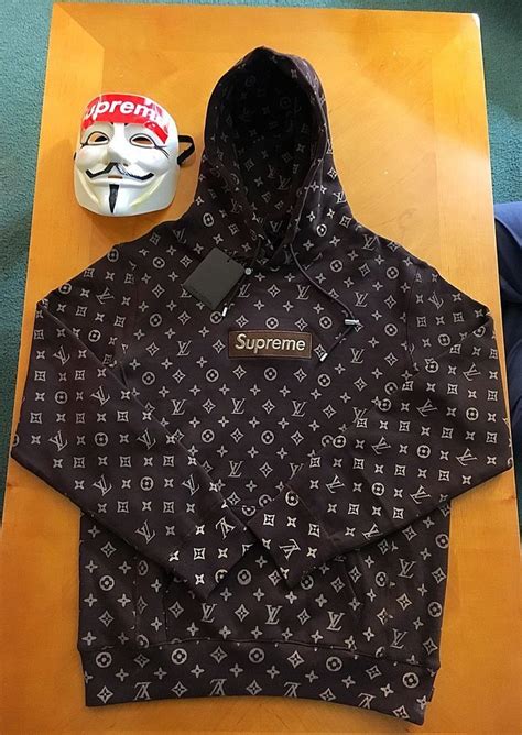 black supreme louis vuitton hoodie|supreme lv hoodie cheap.